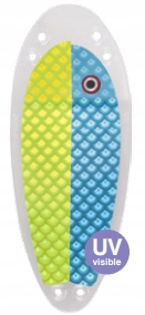 Flasher Vk Salmon 6 (Jajko) Uv Blue/Chartreuse