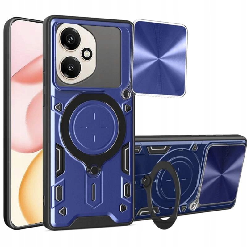 Techsuit CamGuard Pro etui do Honor 400 niebieskie