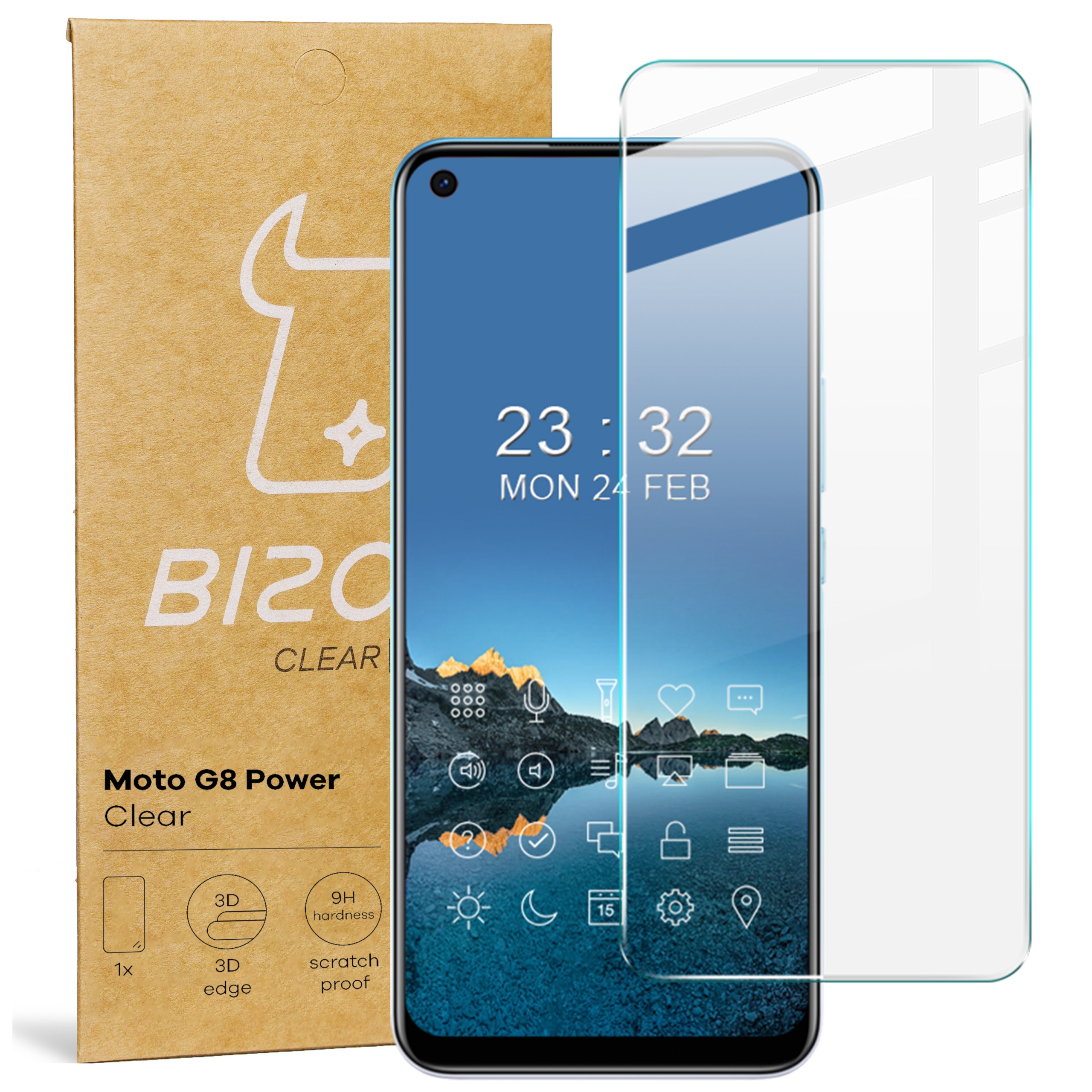 

Szkło hartowane Bizon Glass Clear do Moto G8 Power