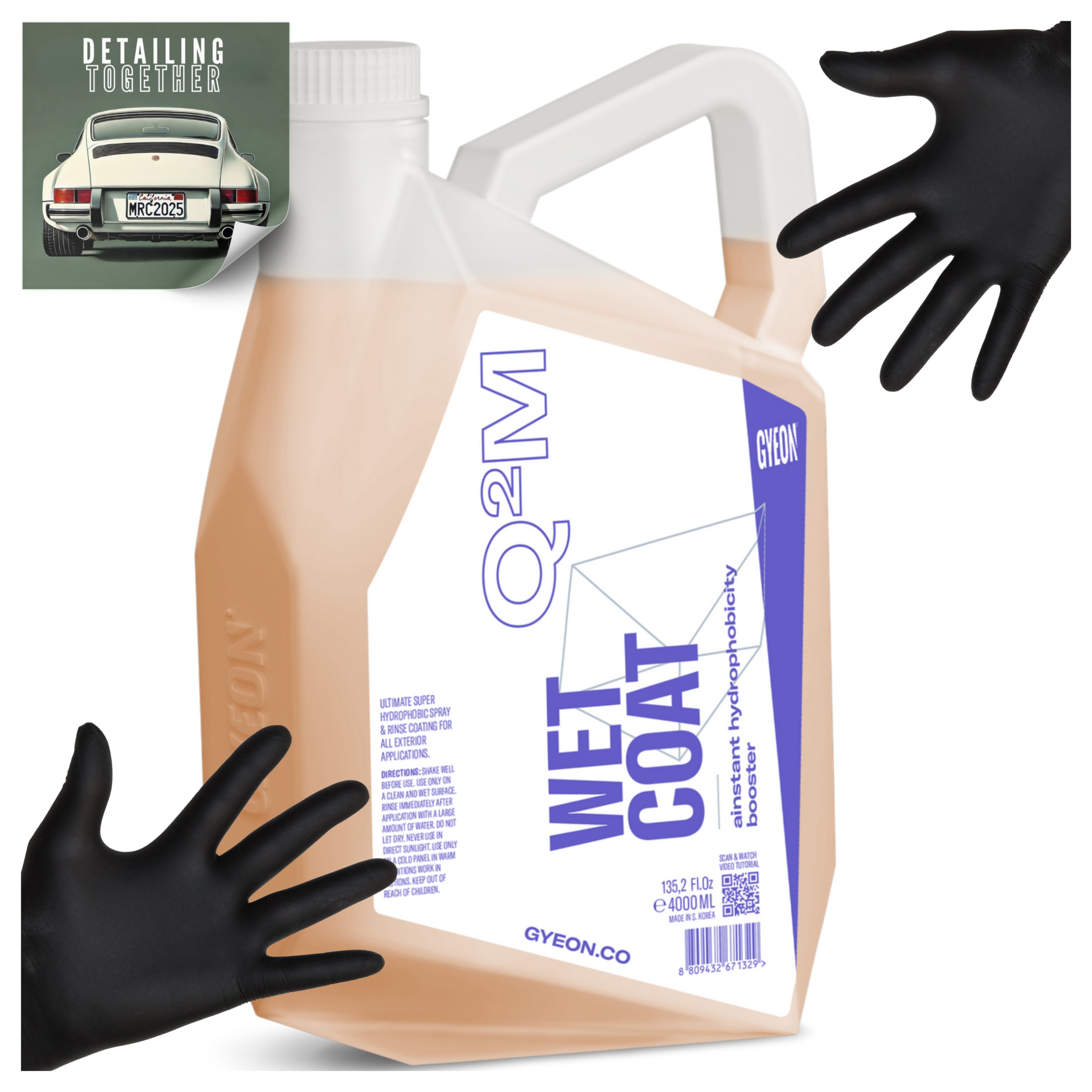 Gyeon Q2M Wet Coat Sealant Aplikovaný na mokro, ochrana laku 4L