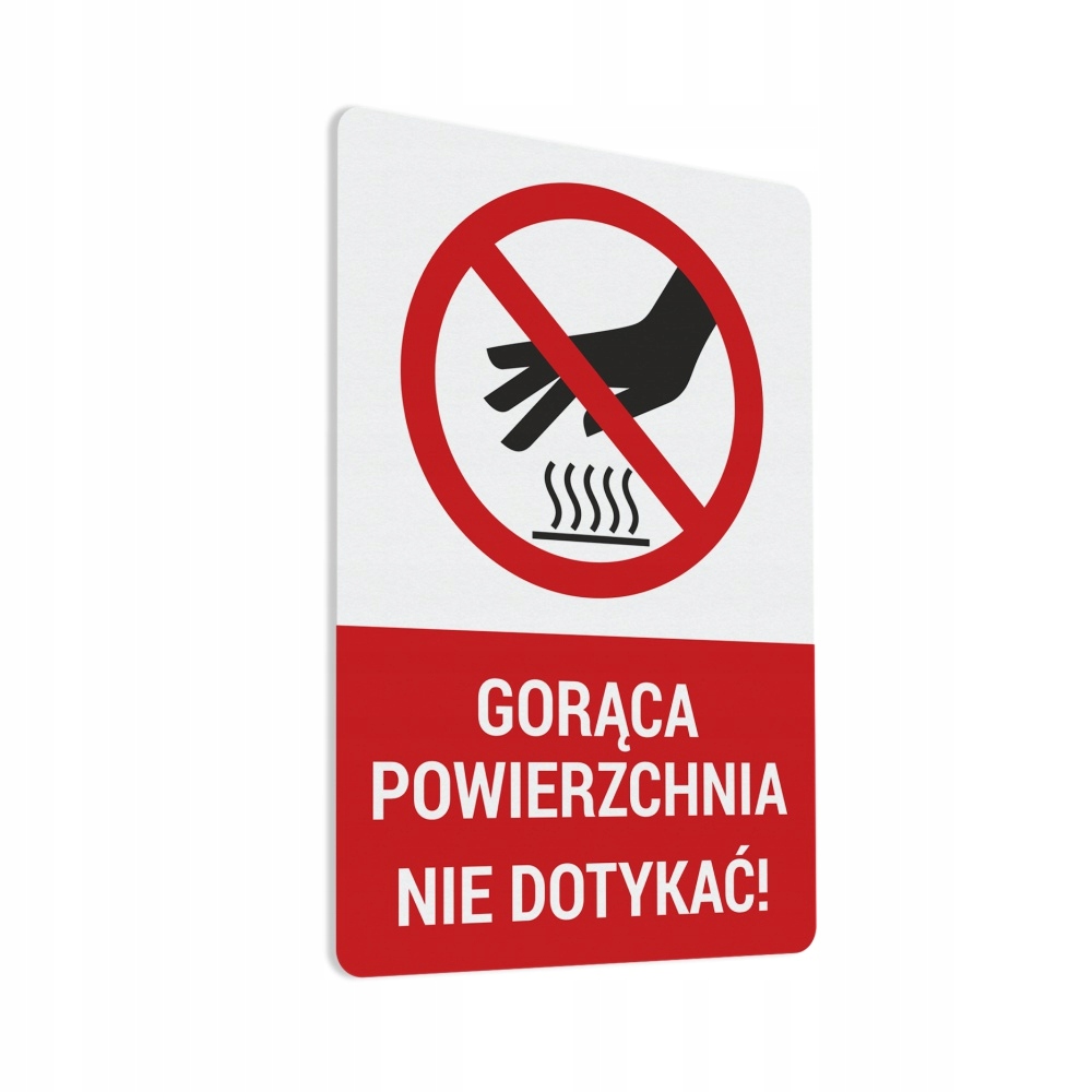 

Naklejka Gorąca Powierzchnia Nie Dotykać 10x15
