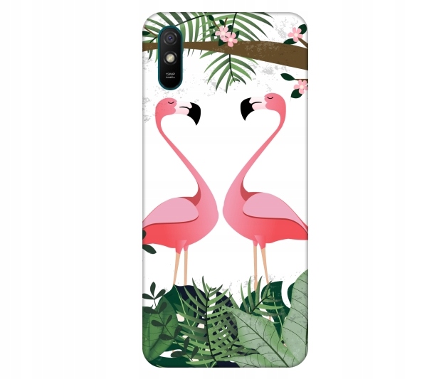 

Etui na telefon Xiaomi Redmi 9A Flamingi lato trop