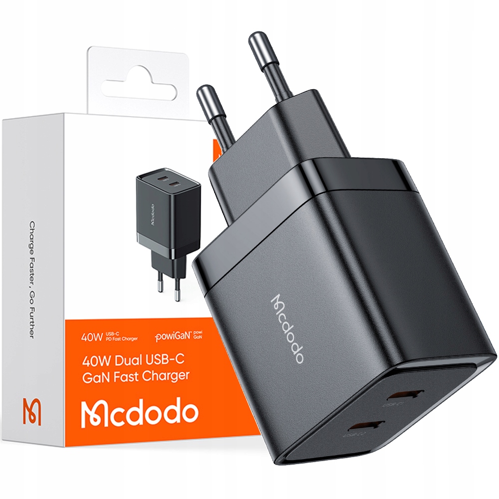 

Mcdodo Szybka Ładowarka Usb-c 2x 20W Do Iphone 14