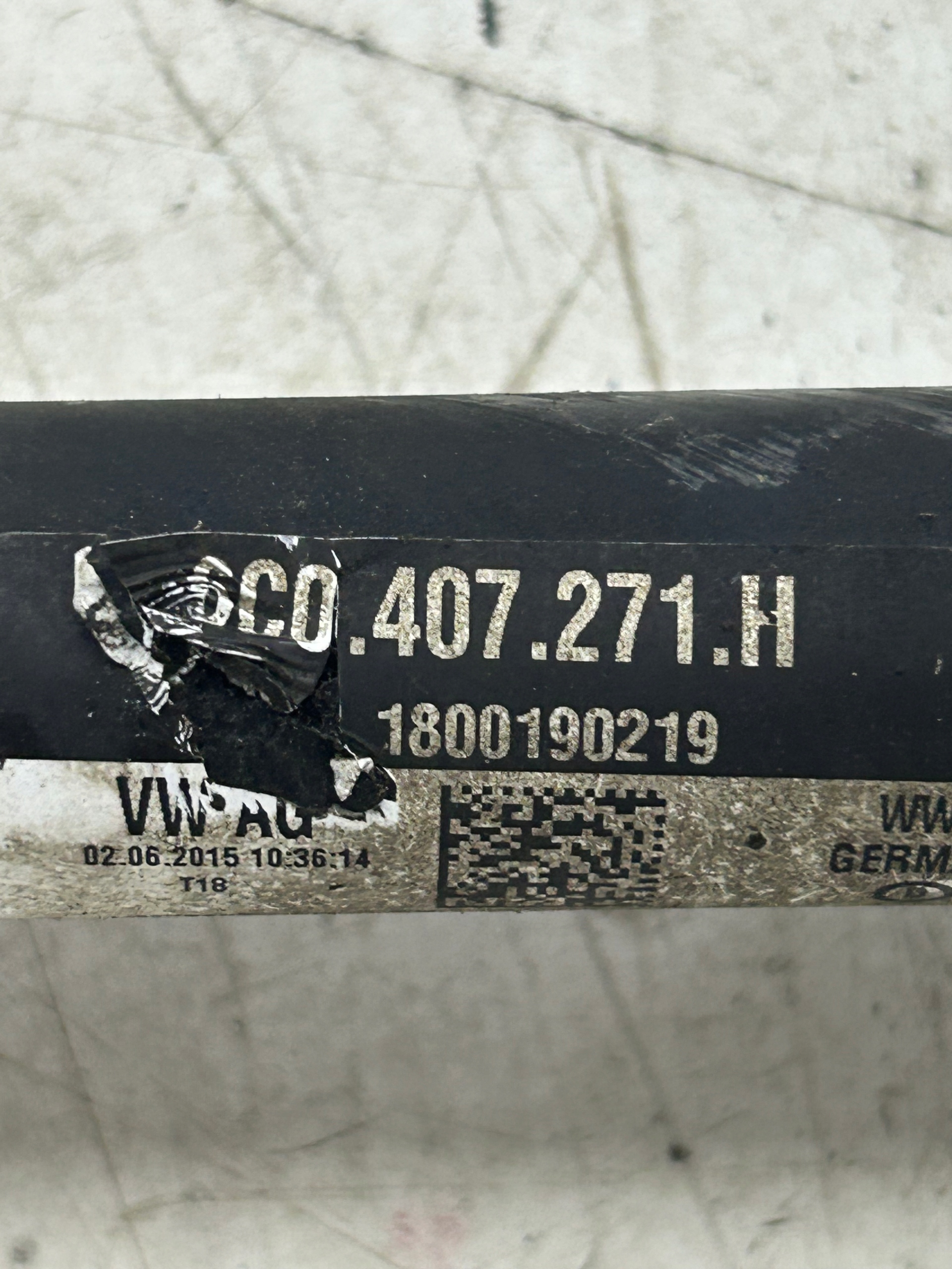 semi-axis left joint left 6C0407271H SKODA FABIA III 1.0 MPI