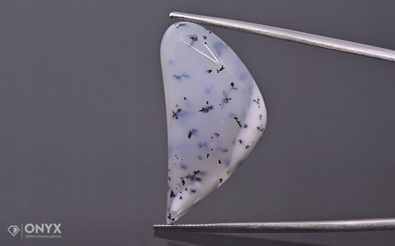 Dendritový achát z Turecka kabošon nepravidelný 31x