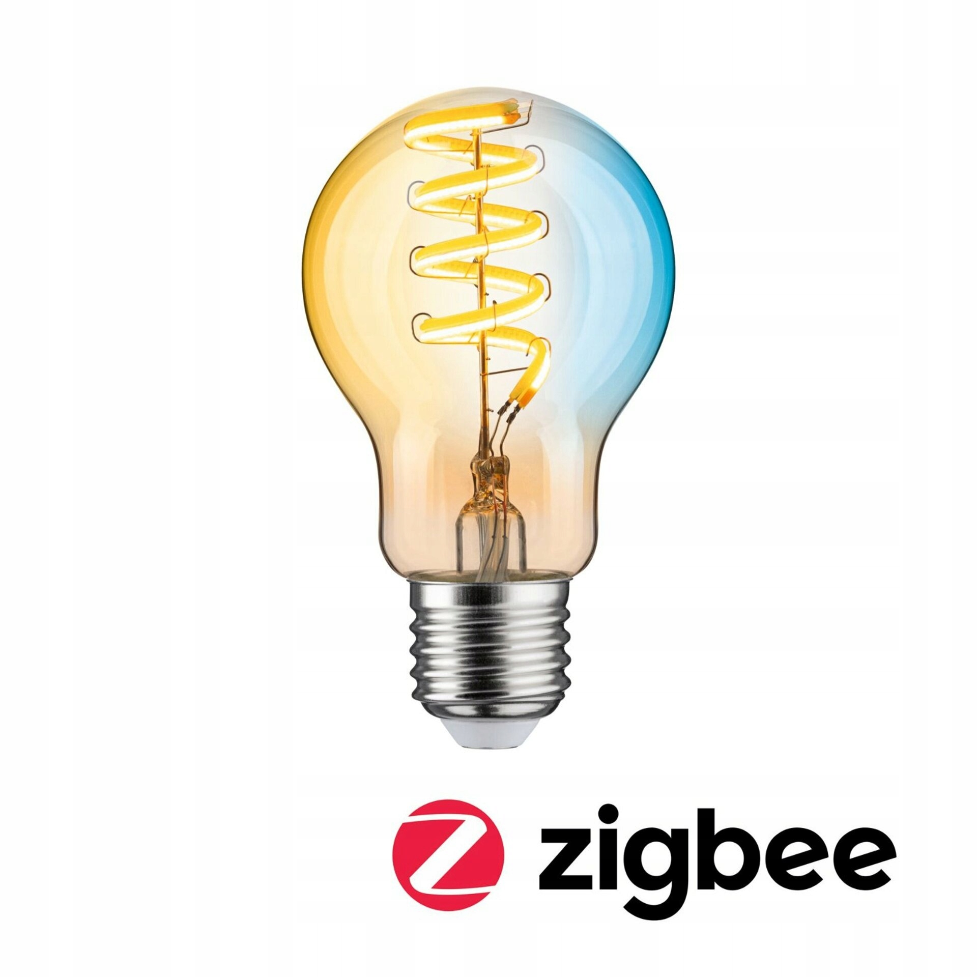 Paulmann Led Zigbee žárovka E27 7,5W Tunable White, stmívatelná zlatá
