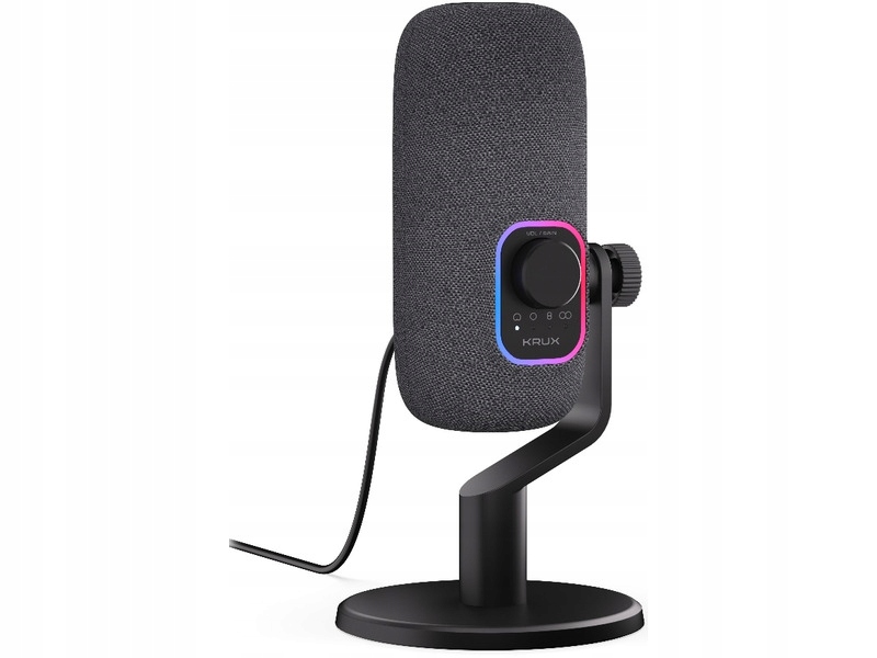 Mikrofon Krux Empy KRXC017 Dwukierunkowy Dookólny Kardioidalny Stereo