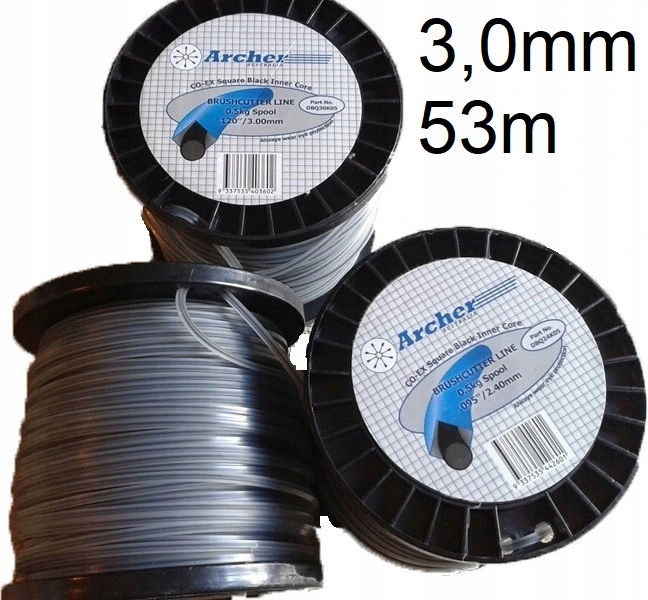 

żyłka z Drutem do kosy spalinowej 2,4mm 2,7mm 3mm