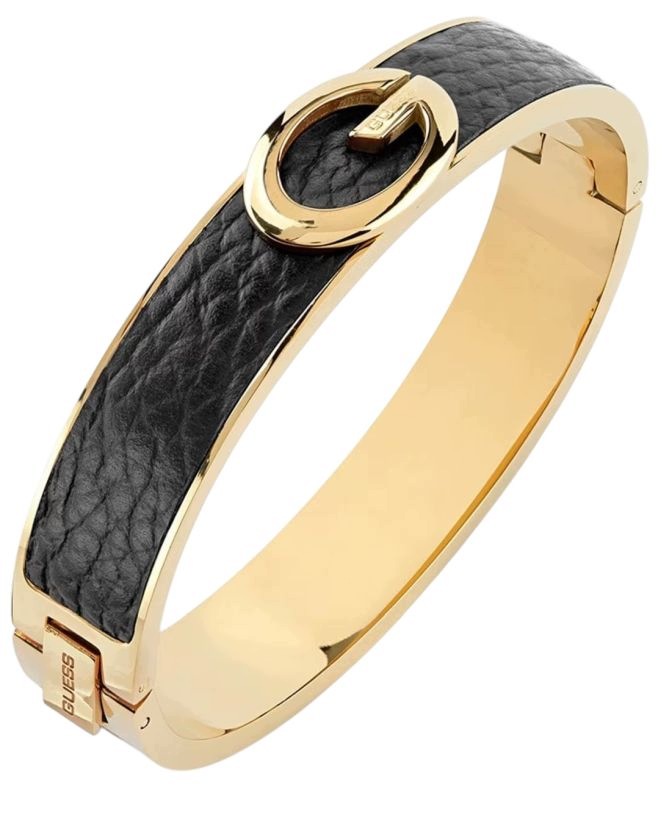 Nová Kolekce – Módní Dámský Náramek Guess G Camden Bangle Kůže