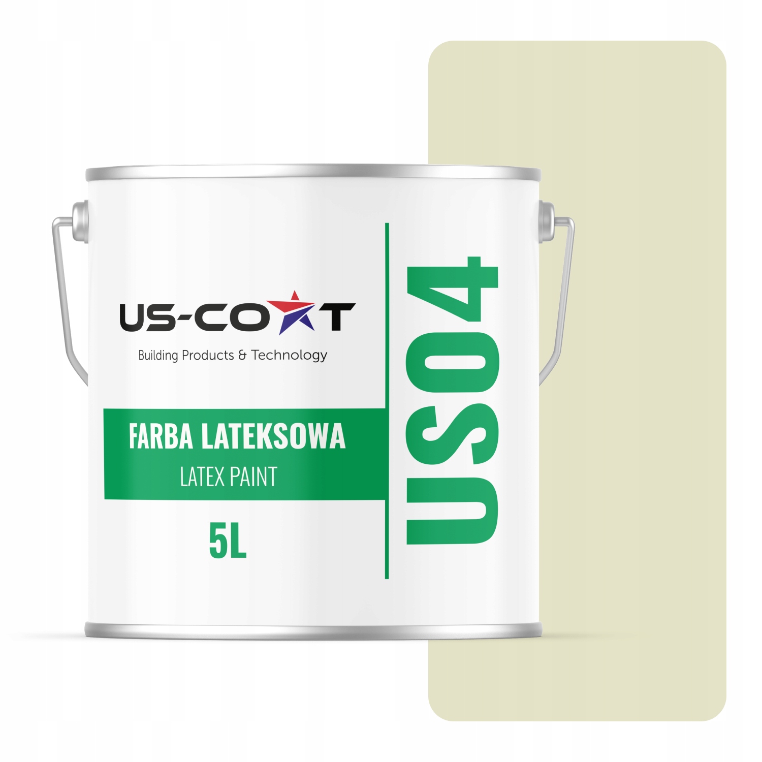 Barva Barva Bílá Zlomená Hráškovou Barvou H2476 5L Mat Pro Stropní Stěny