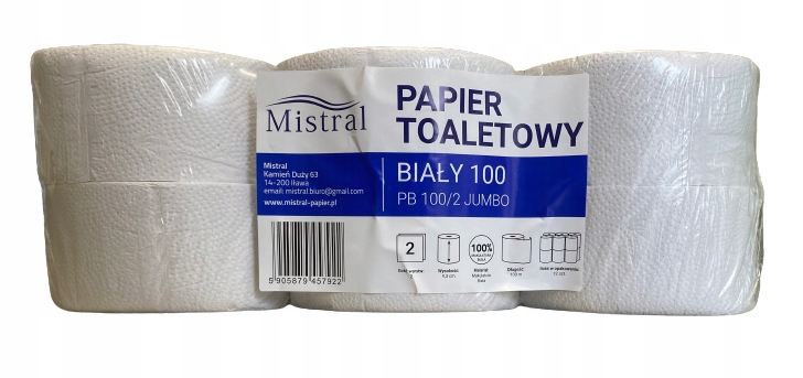 

Mistral Papier toaletowy bezzapachowy biały 100