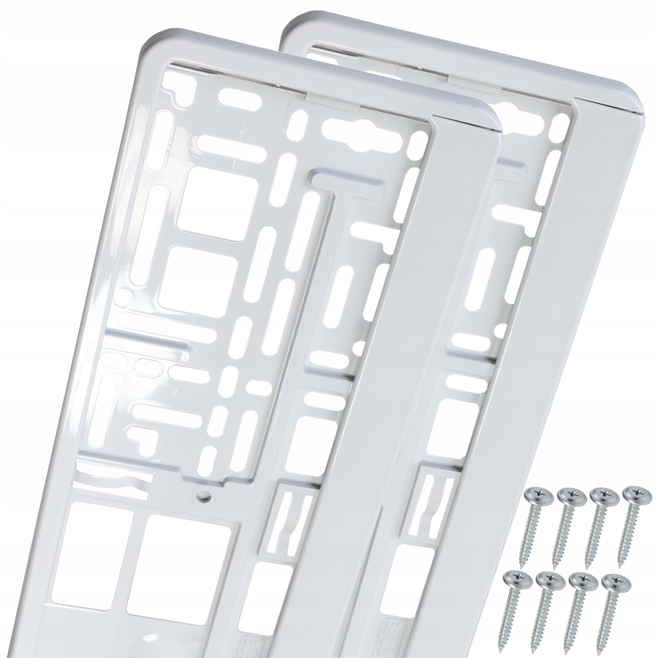 

Ramki Pod Tablice Rejestracyjna White Zestaw 2 Szt
