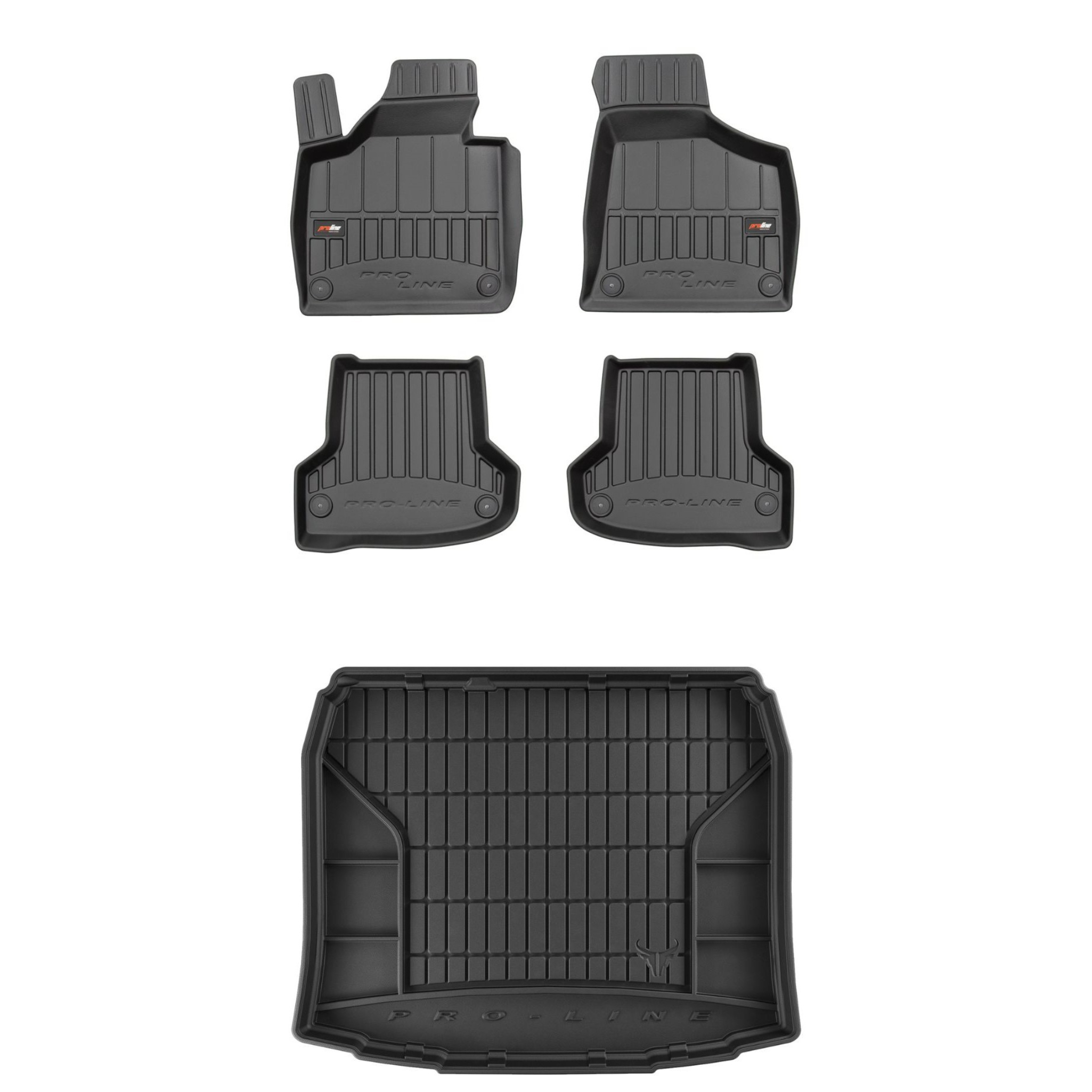 Sada gumových kobercov a rohoží pre Audi A3 Sportback 8P