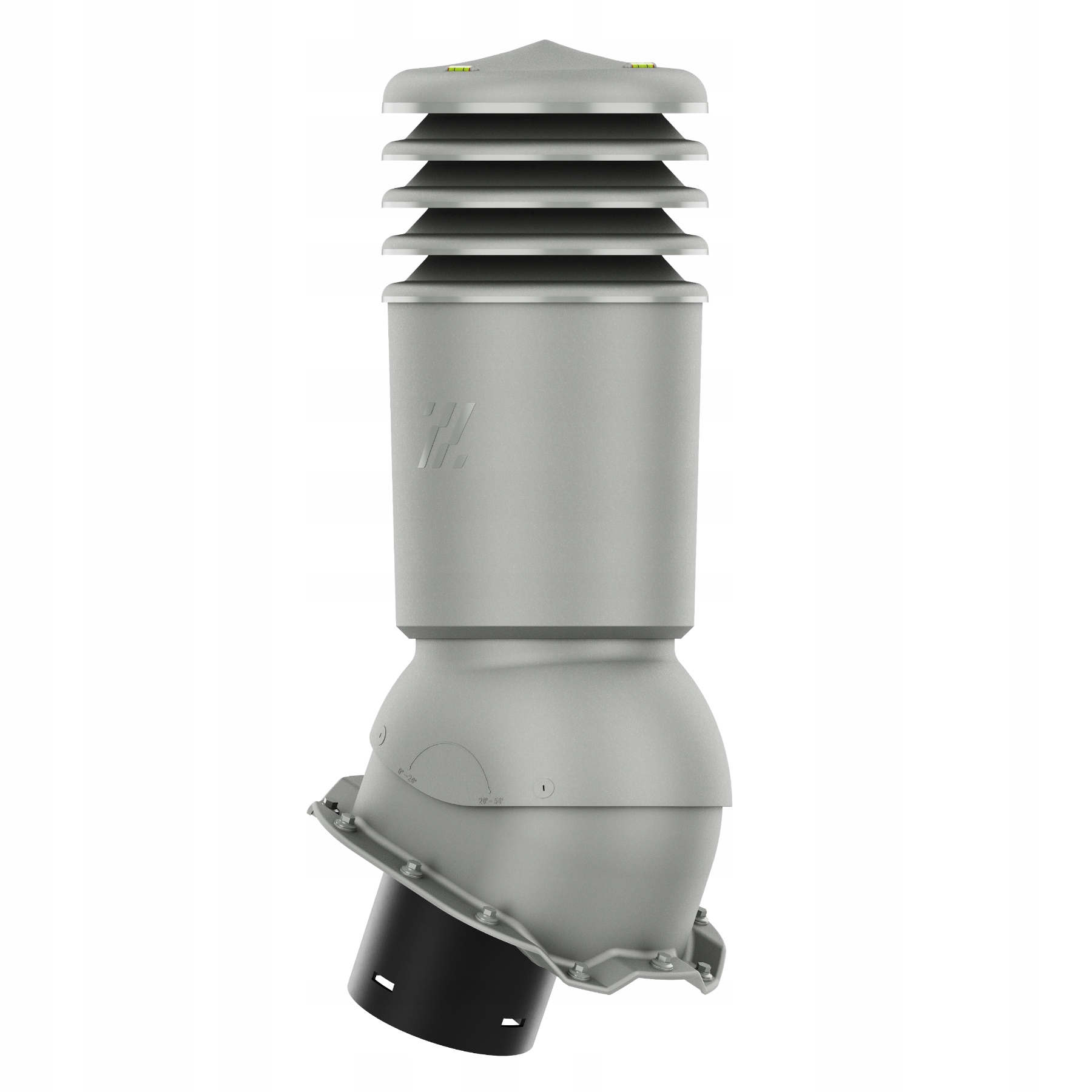 větrací komín Izolovaný HiVent fi150 Trapézový T14 Grafit Metalický