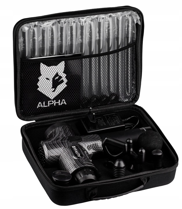 PISTOLET DO MASAŻU MASAŻER DO PLECÓW CIAŁA MASSAGE GUN PRO ALPHA Marka Alpha