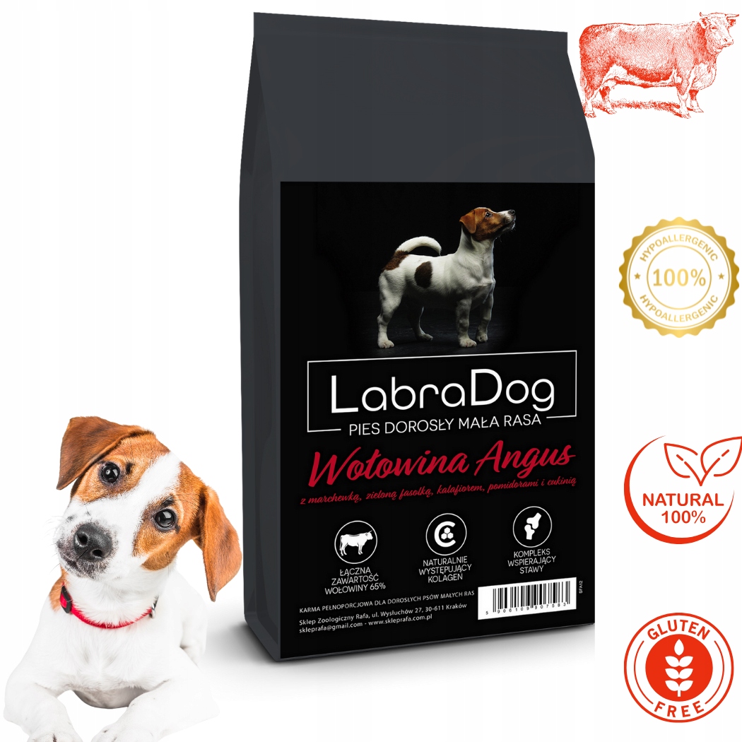 Levně LabraDog Superfood Hovězí maso Angus pro Jack Russell teriéra na alergie 6 kg