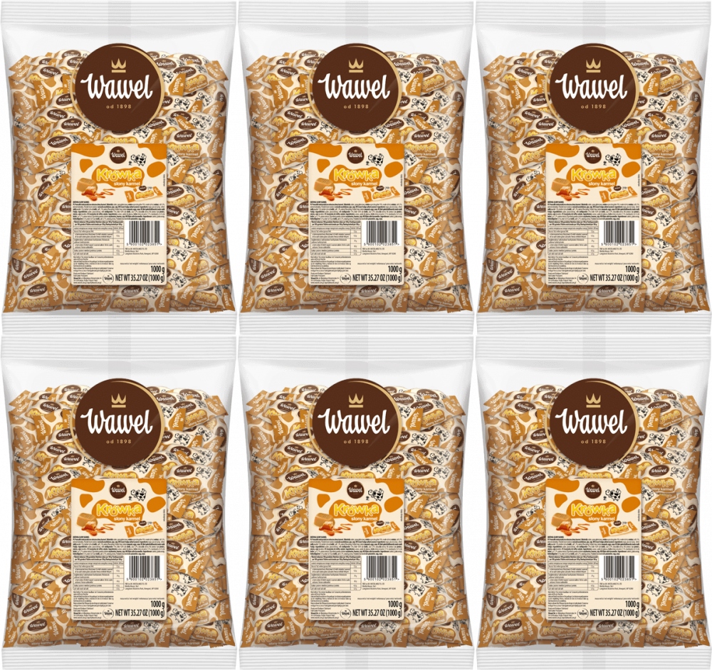 Krówki Krówka Wawel Słony Karmel 1 kg x6