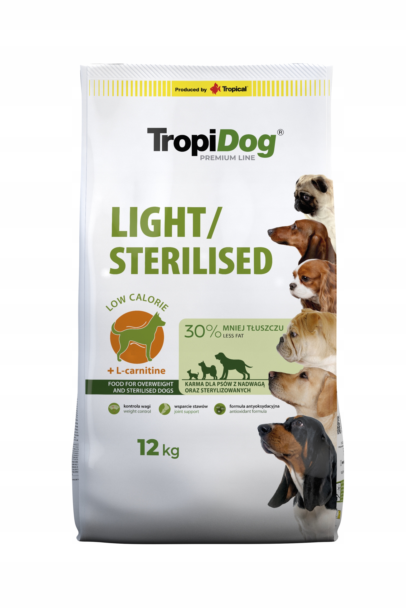 TropiDog karma sucha Light 12 kg