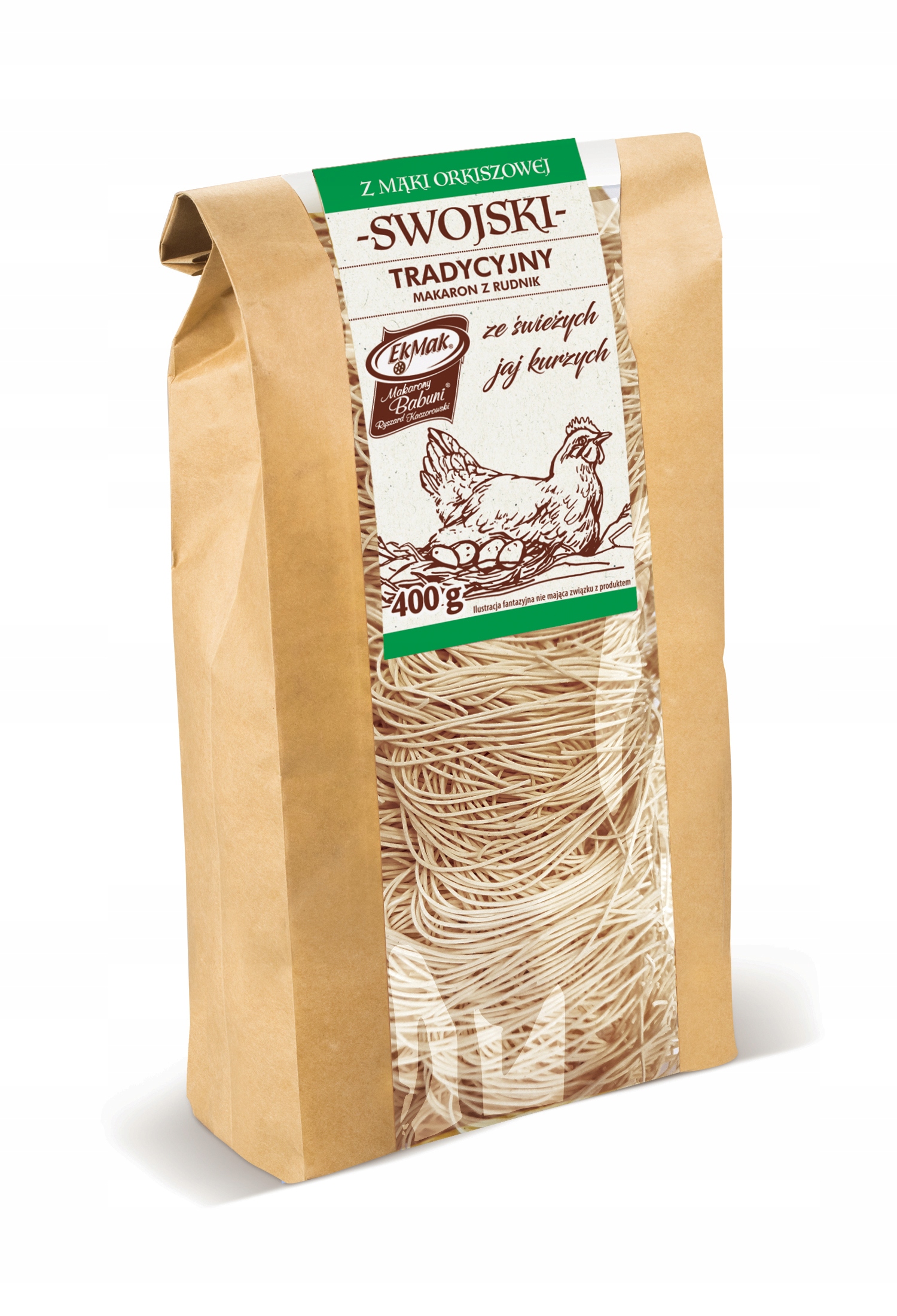 Levně 5X EkMak Swojski Tradiční těstoviny s špaldovou nití 400 g
