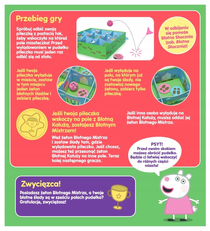 Tactic Gra Świnka Peppa Tupotki w błocie Nazwa Peppa Pig Mud Party Błotna Zabawa