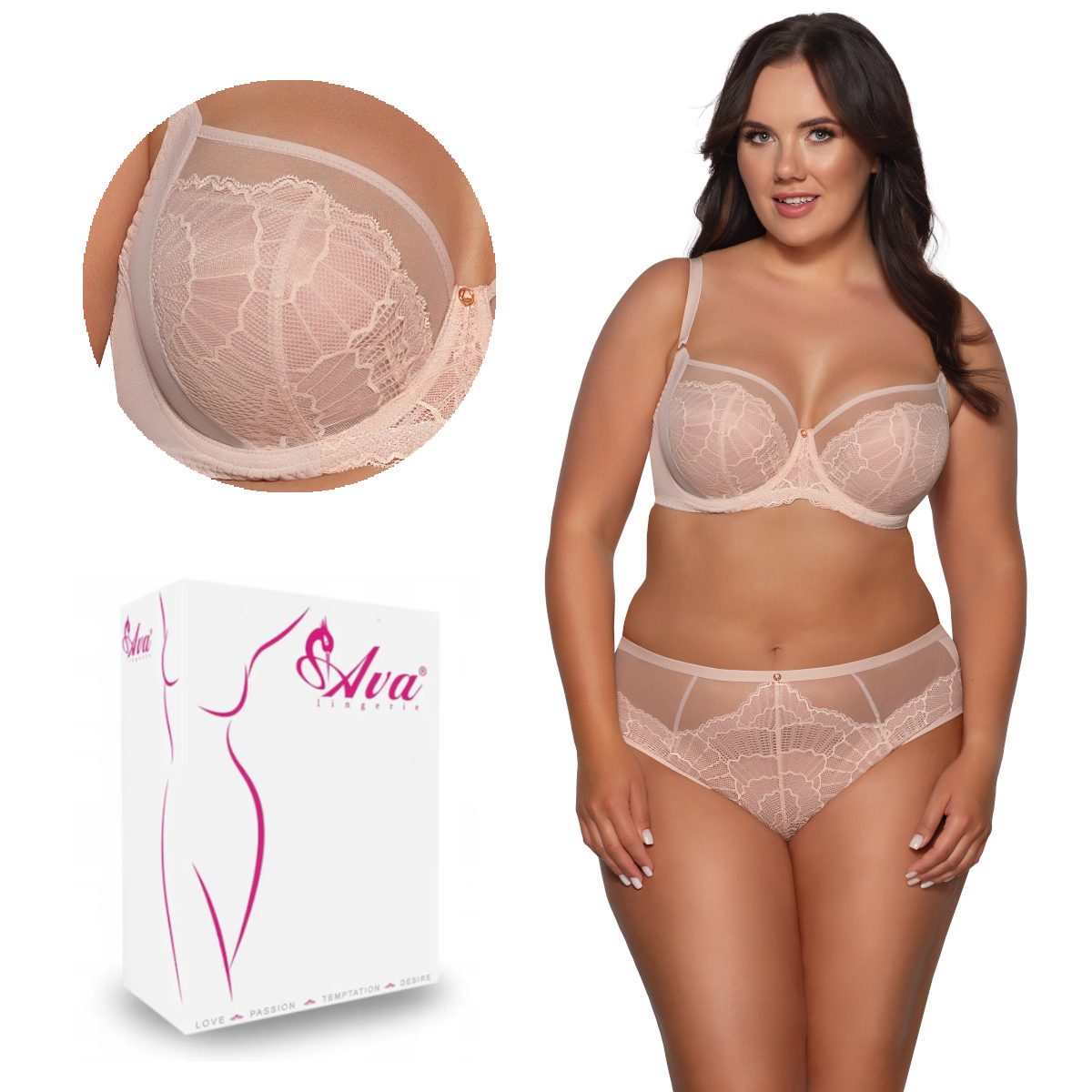 Podprsenka Soft Side Support Av 2109 měkká béžová 75K