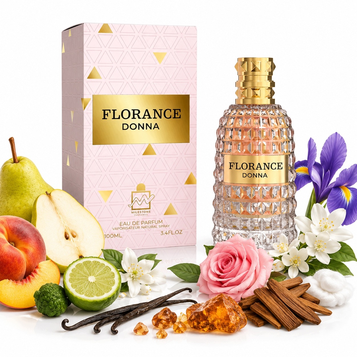 Oryginalne Perfumy Arabskie Milestone Florance Donna 100ml Edp+gratis