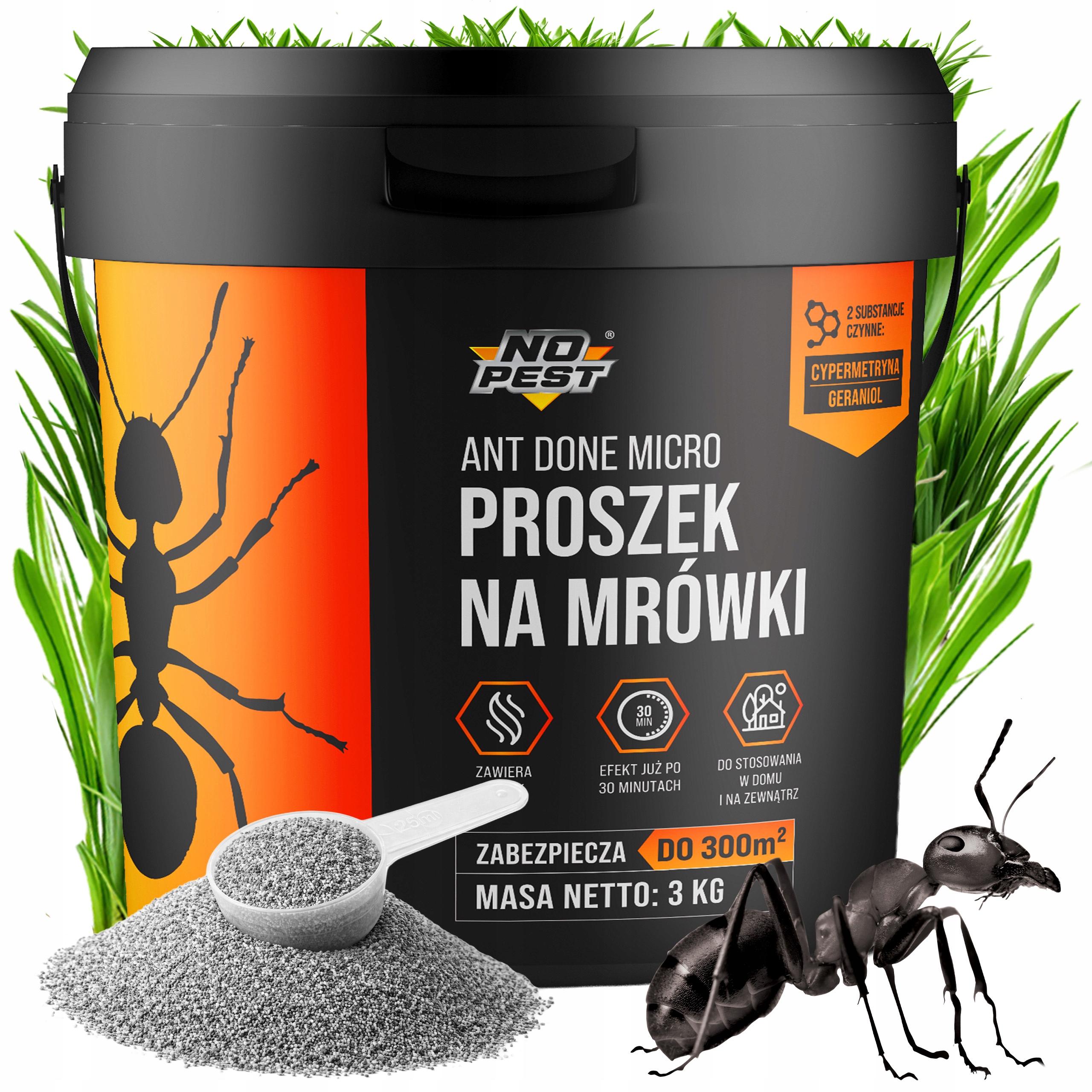 Proszek Na Mrówki Preparat Środek Trutka Na Całe Gniazda Kolonie Mrówek 3KG
