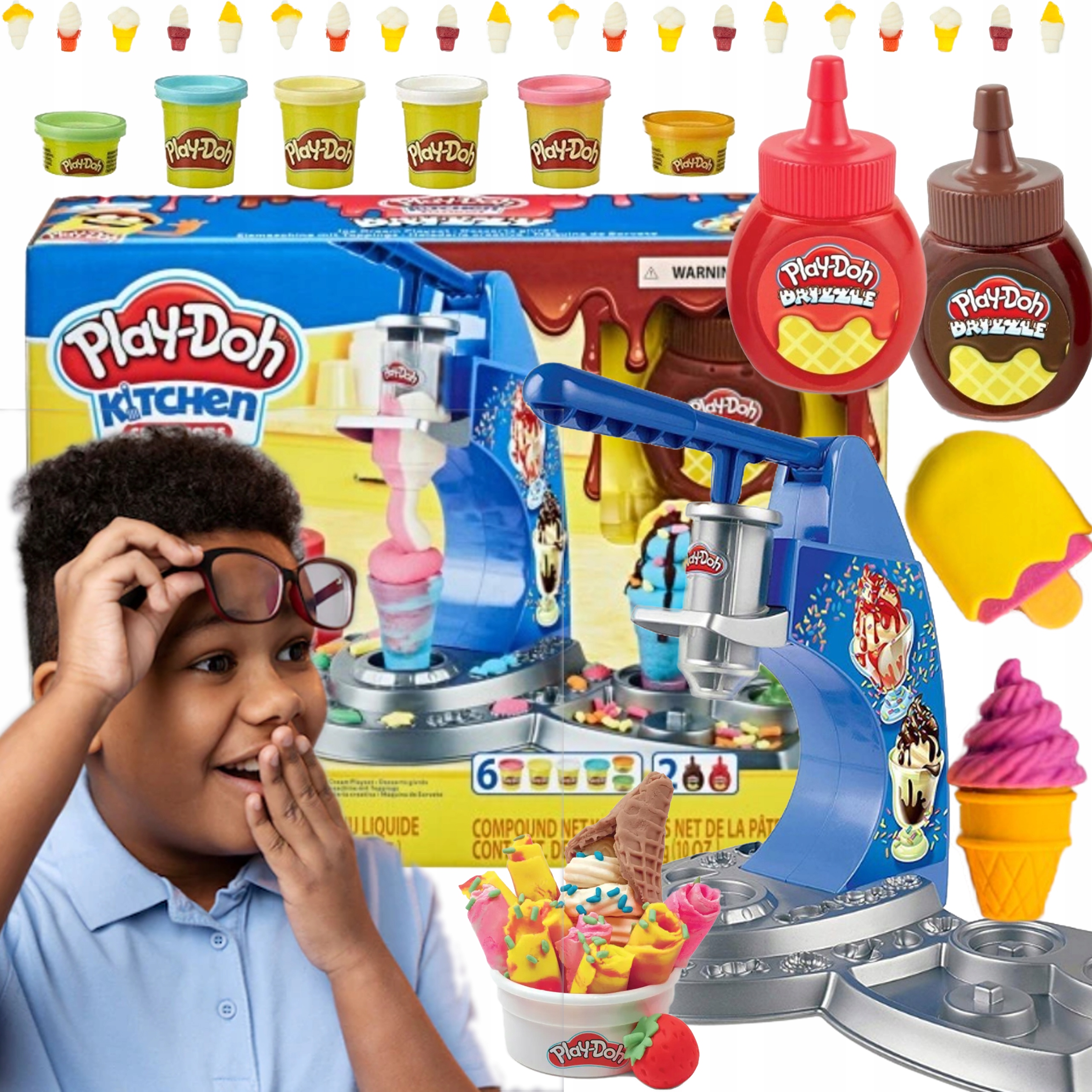 

Play-Doh Tęczowa Lodziarnia Ciastolina E6688