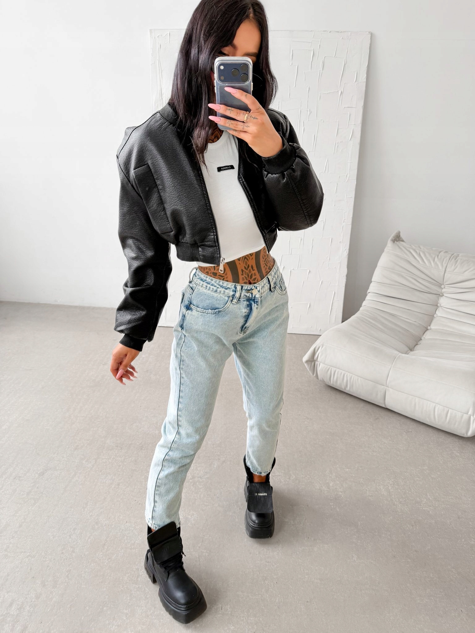 Ola Oga Spodnie Jeansowe Olavoga Bismin Niebieskie 29