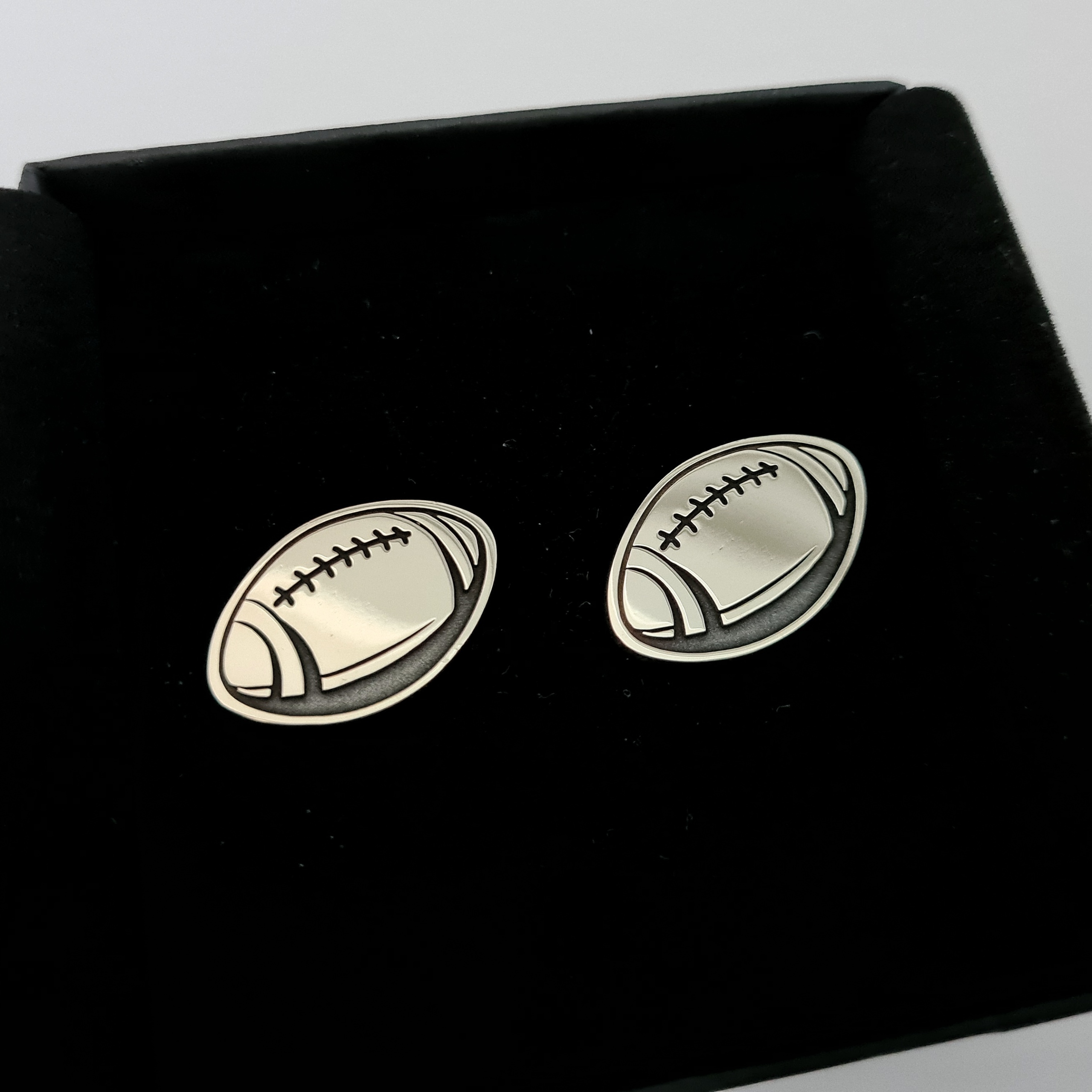 Spinki do mankietów Piłka do Rugby Futbol