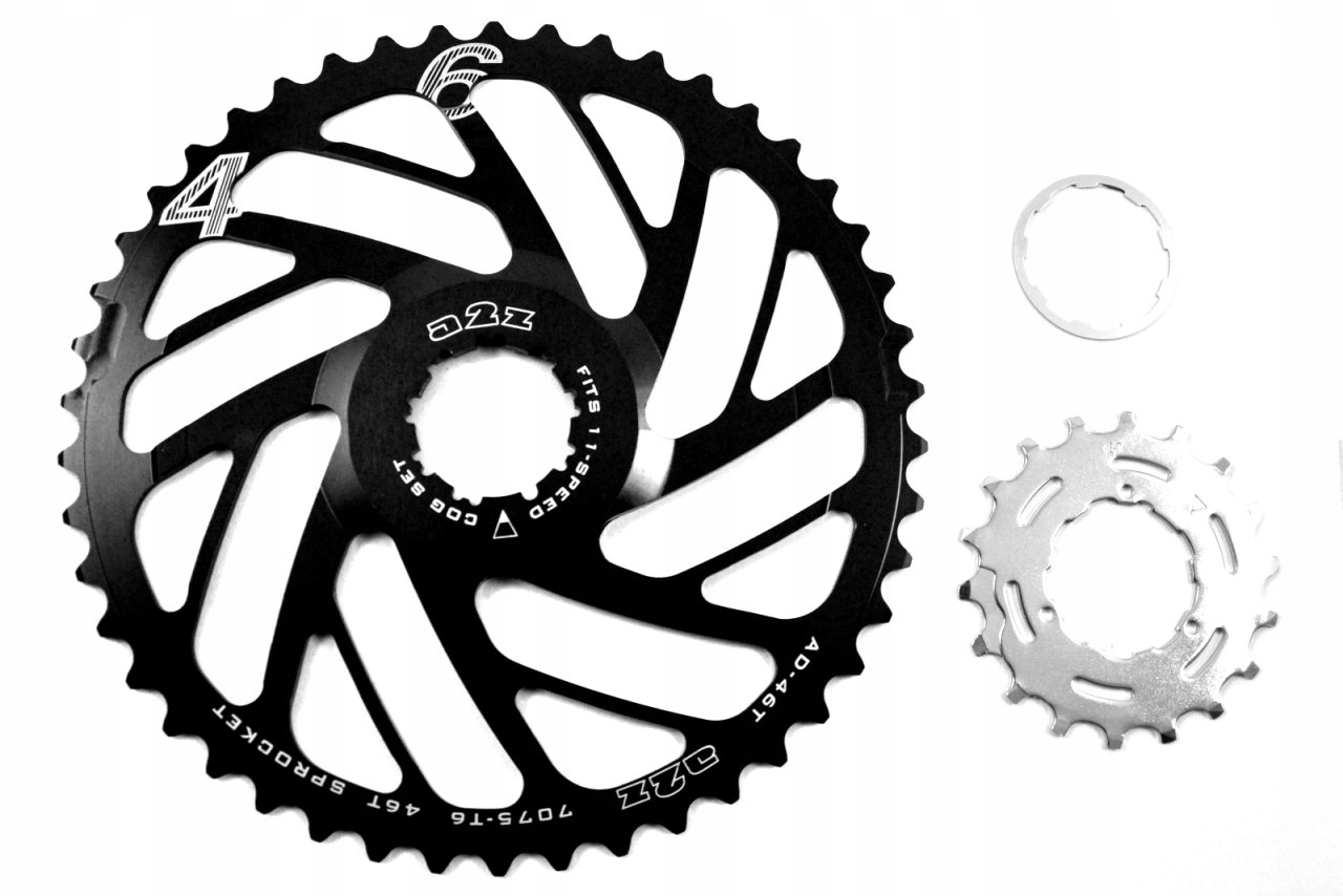 Zubovka A2Z pro zvětšení 11-rychlostní kazety černá 46T