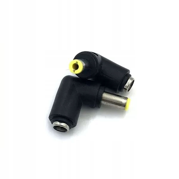 Adapter kątowy DC gniazdo 5.5X2.1 do wtyk 5.5X2.5 - Przejściówka