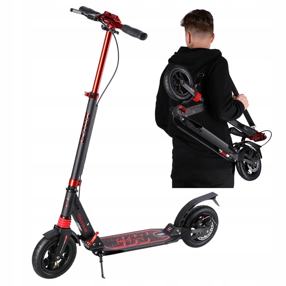 Skládací koloběžka Nastavitelná nafukovací kola 200 mm Kotoučová brzda ABEC-9