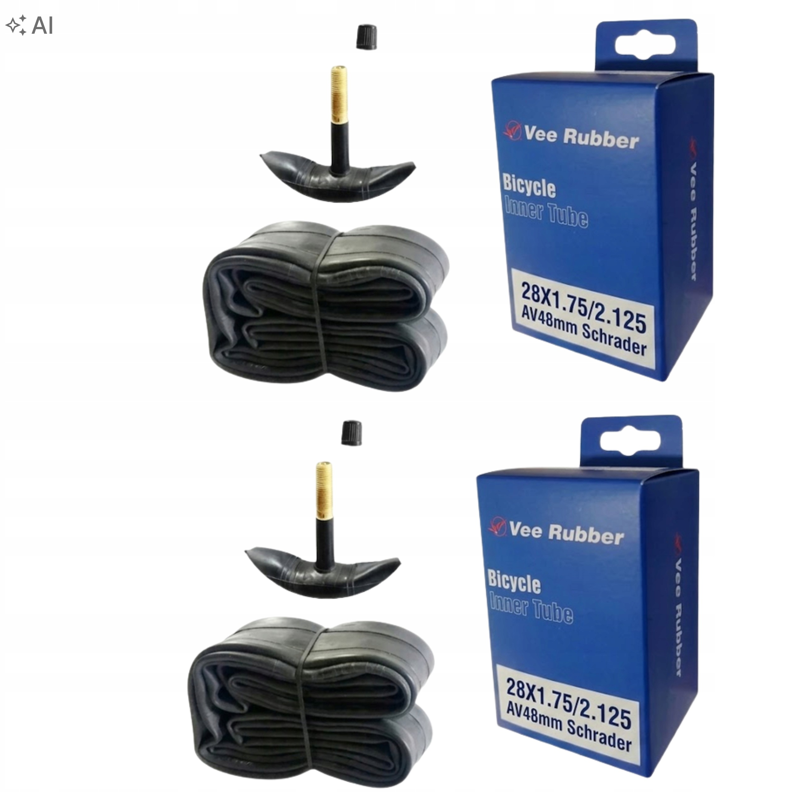 Dętka rowerowa 28x1.75-2.125 Av 48mm wentyl samochodowy Vee Rubber