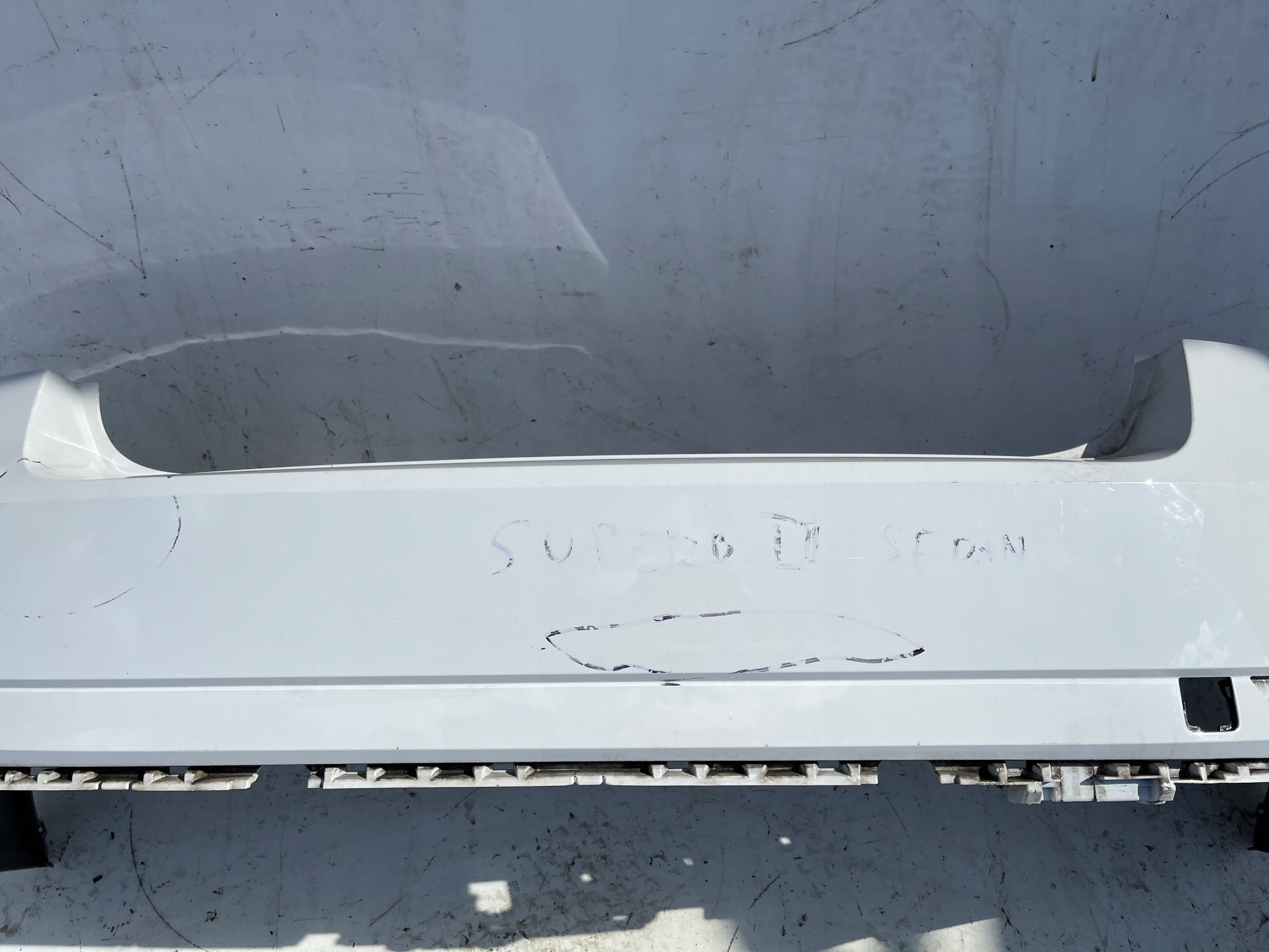 bumper rear part rear SKODA SUPERB III sedan