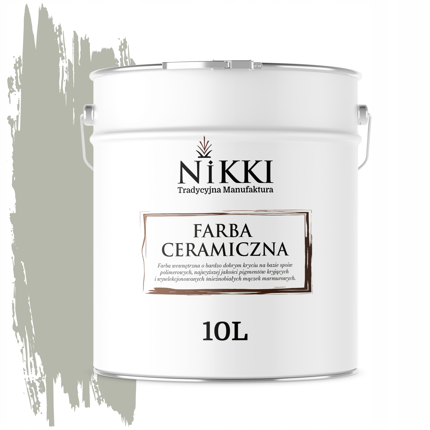 Keramická Stropná Farba Na Stenu Farba Khaki H1747 Hlboká Matná 10 L