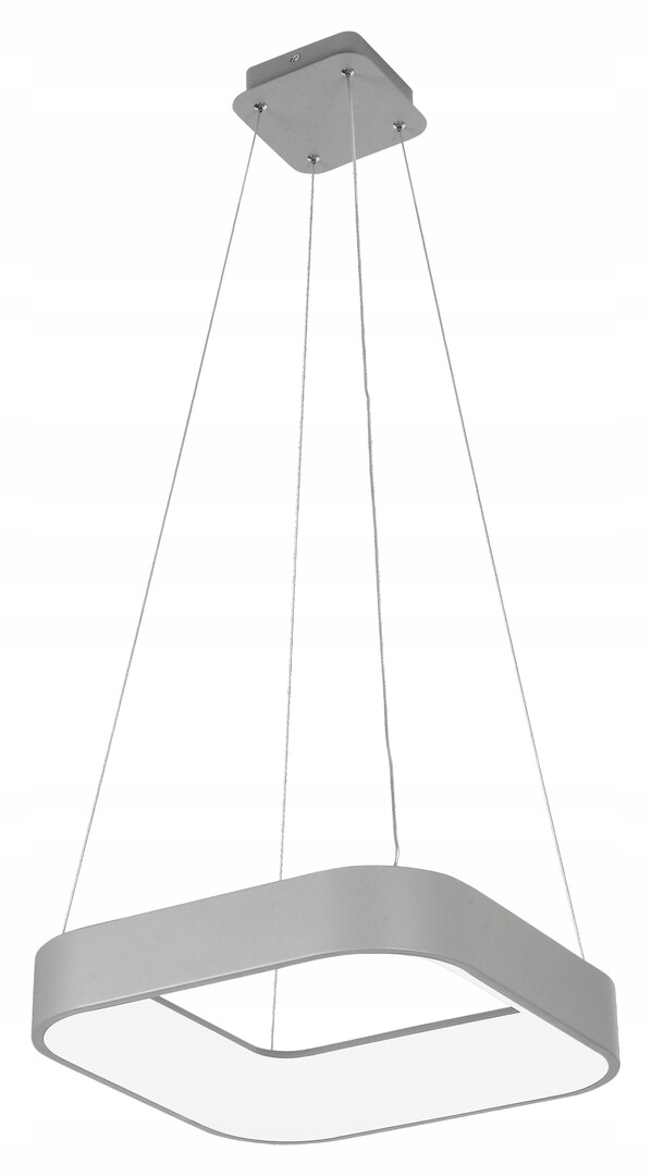 Led lusterko sivé štvorcové 45 cm s diaľkovým ovládaním do obývačky moderné Rabalux