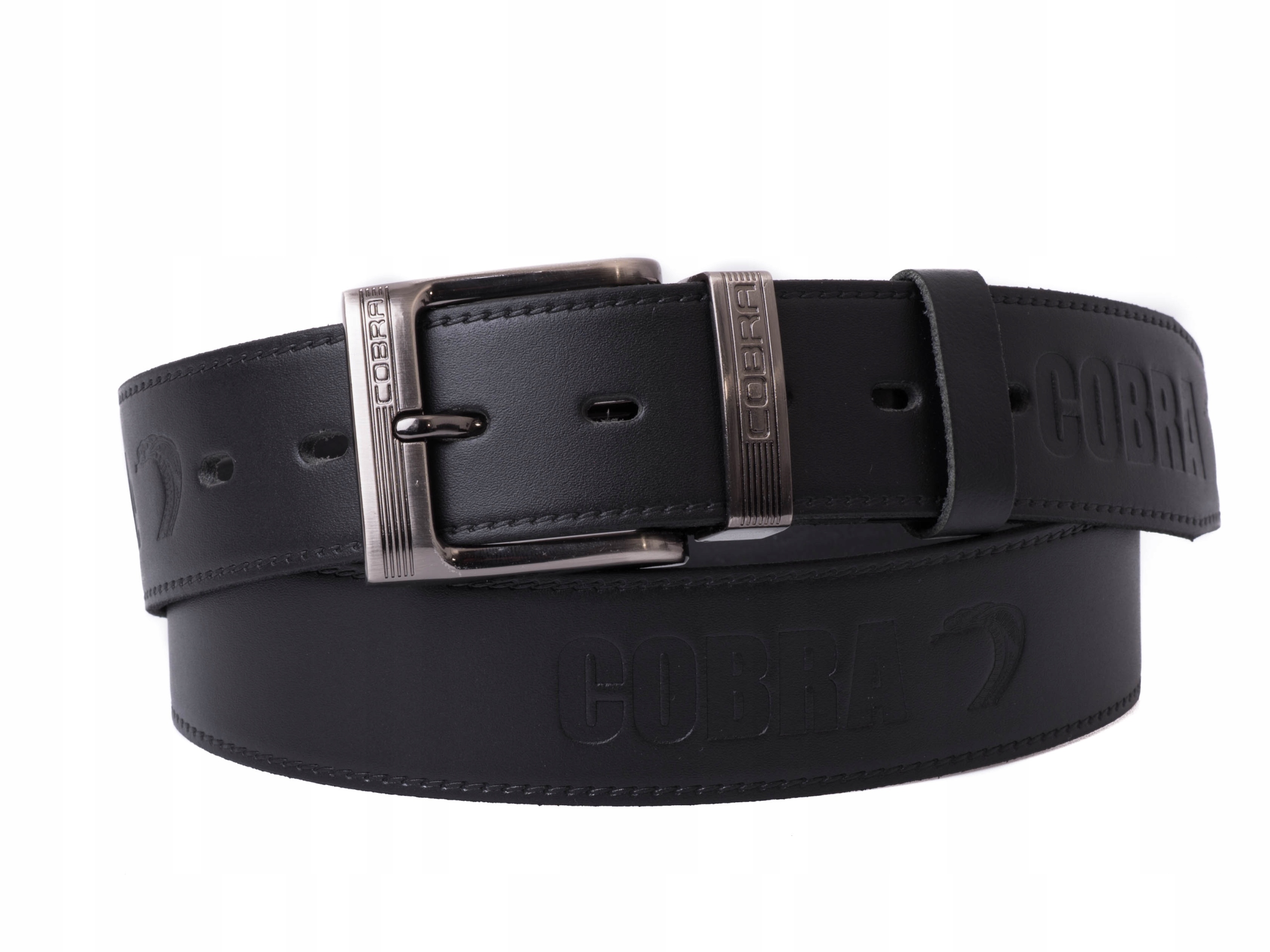 

Męski pasek do spodni Skórzany 4cm Cobra |95obw