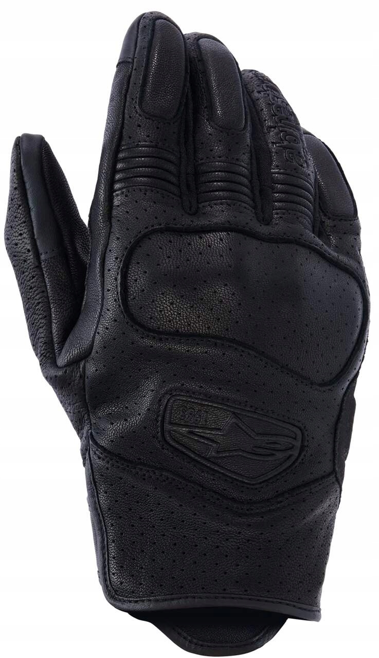 Kožené rukavice Alpinestars Mustang V3 Leather Gloves Black xxxl