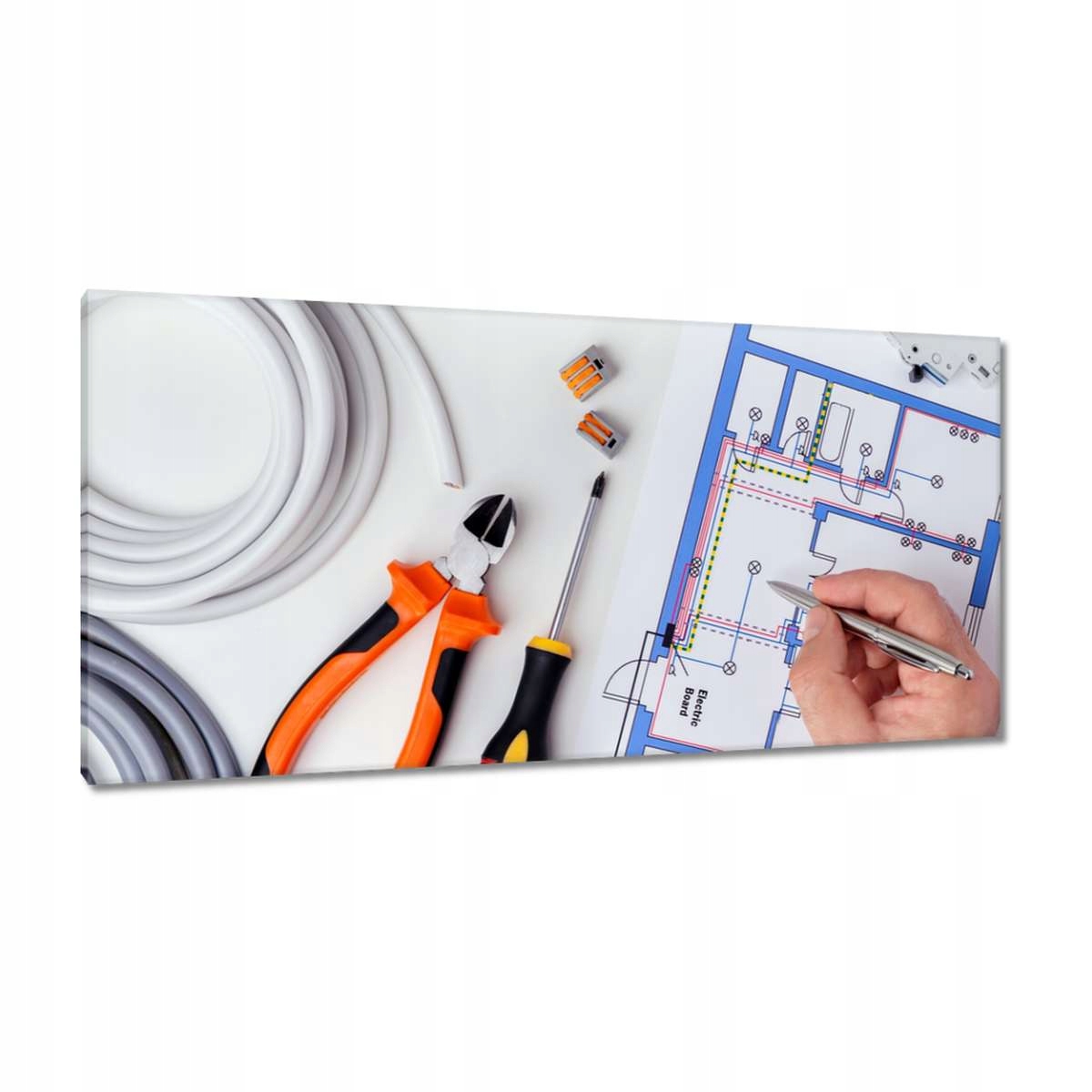 Obrazy 115x55 Elektrické plány oprav