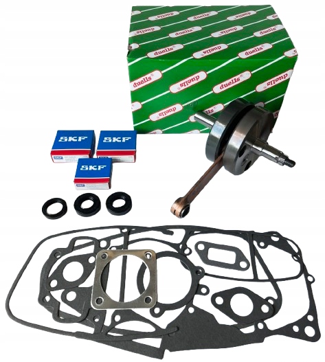 Nový Kompletný Kľukový Hriadeľ Duells Ložiská Tesnenia Wsk 175 Shl M17