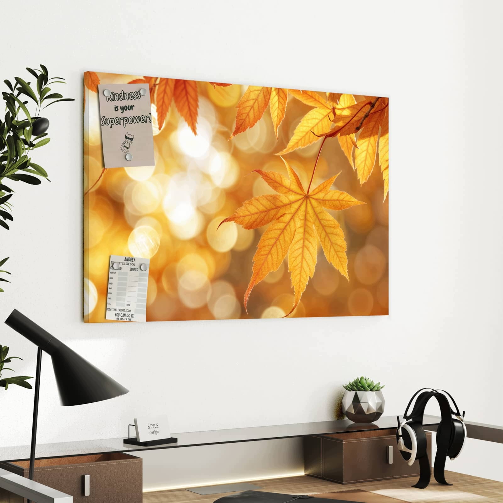 Magnetická tabule Podzimní Blyszczouce 60 × 40 cm
