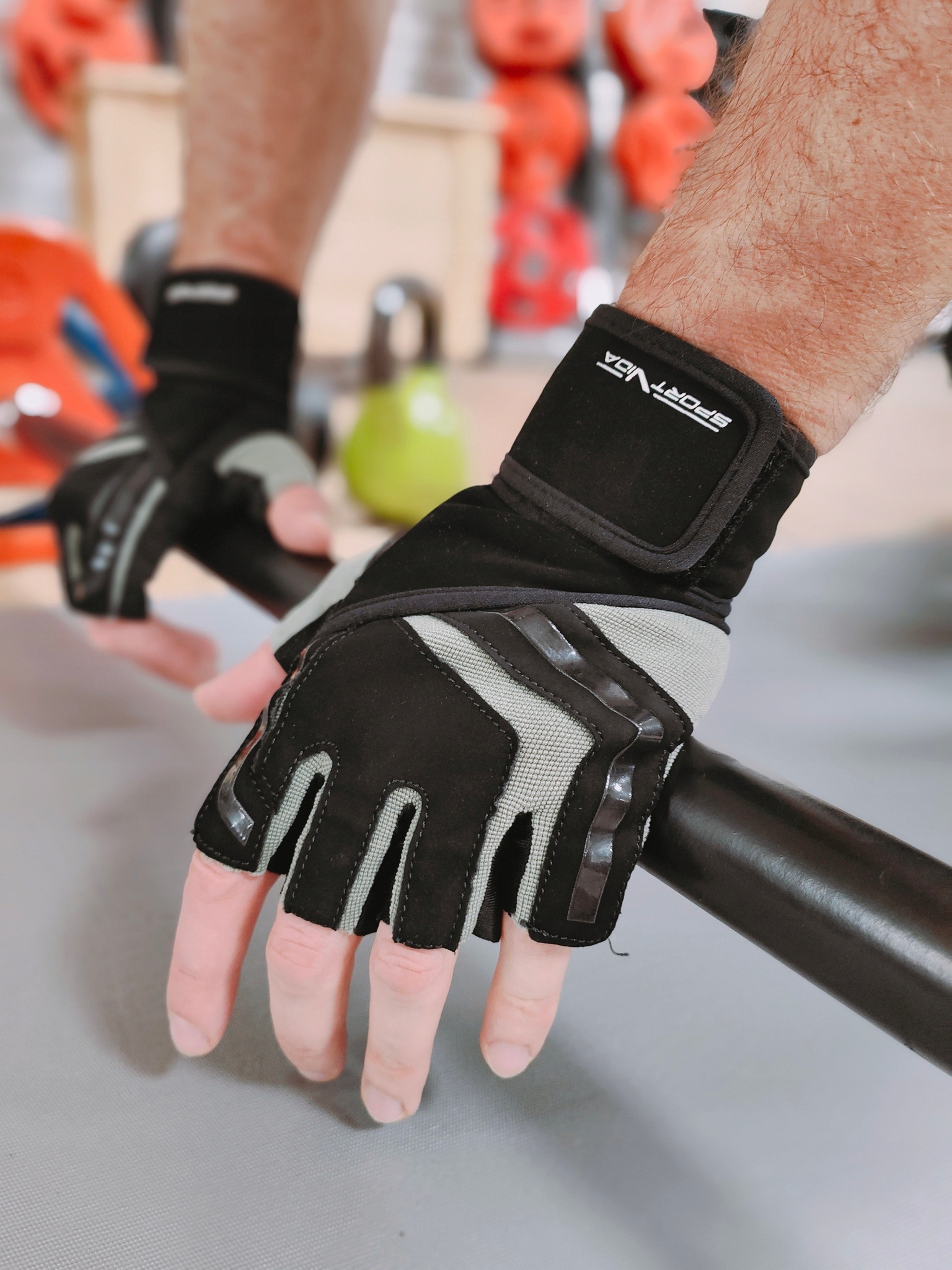 RĘKAWICE FITNESS NA SIŁOWNIĘ RĘKAWICZKI TRENINGOWE SPORTVIDA L Rozmiar L