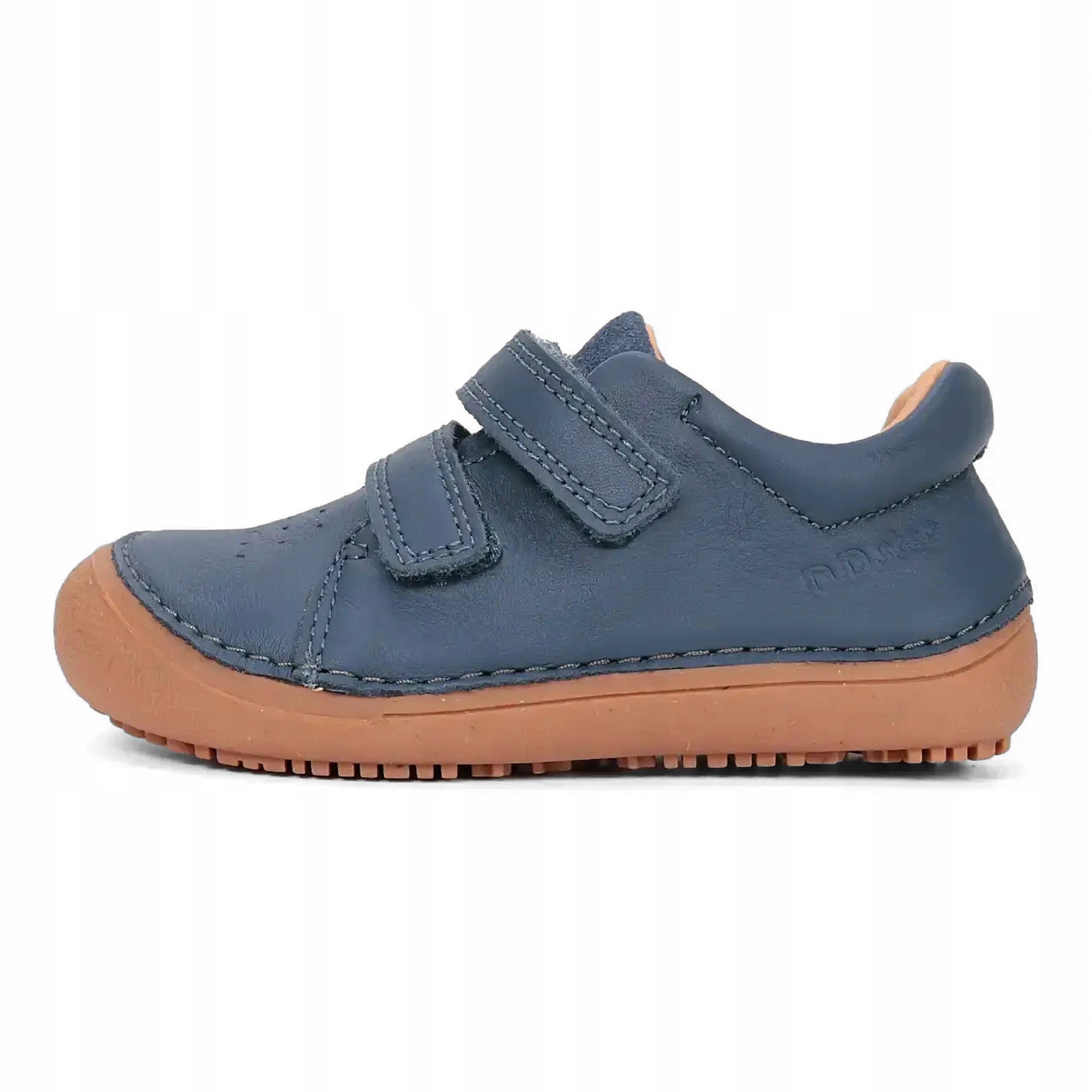 Półbuty barefoot skórzane dziecięce na rzepy DD Step S063 Royal Blue 30