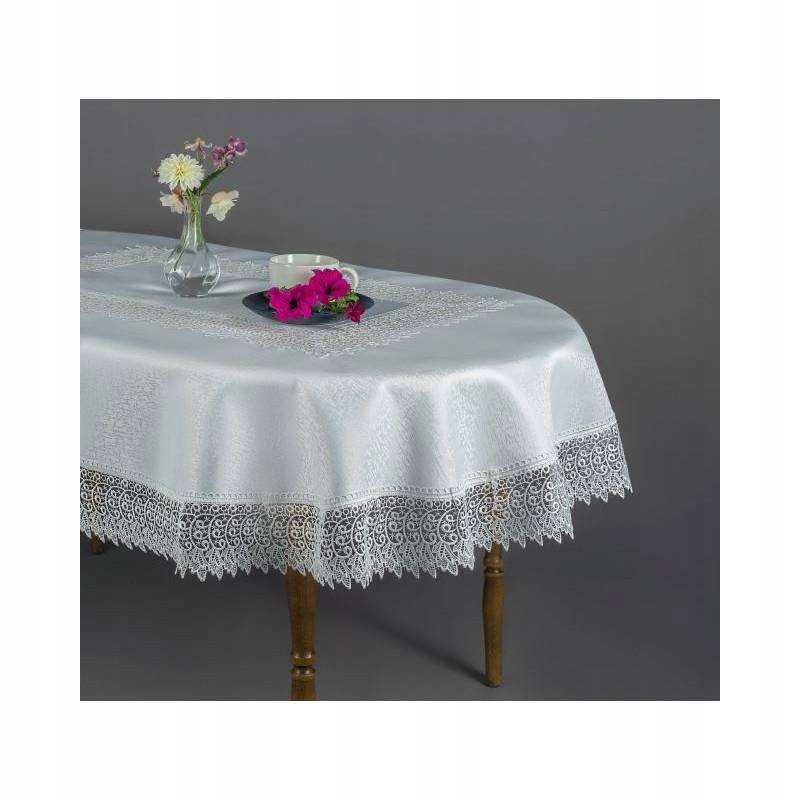 

288 Obrus Gipiurowy Ortex 140x180 Owal Biały