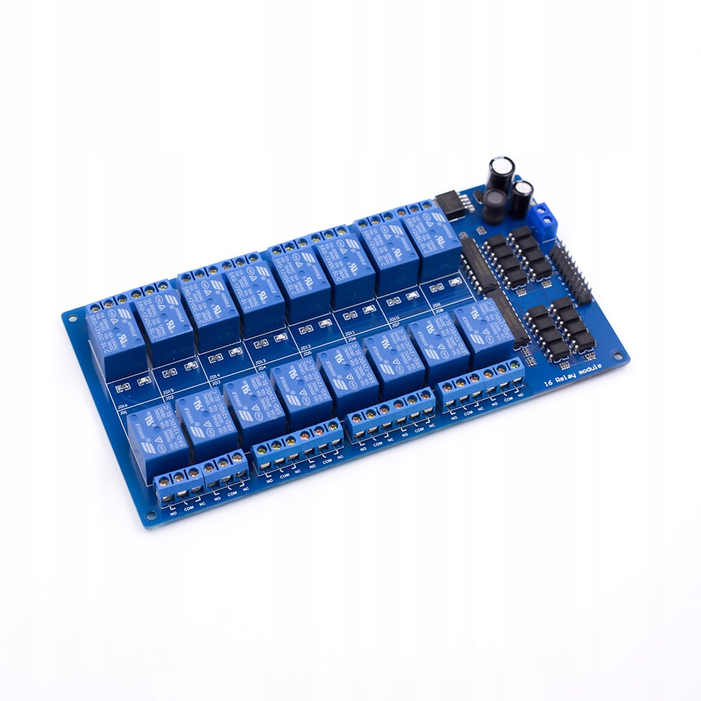 

Moduł 16-kanałowy przekaźnik 12V 10A Avr Arduino