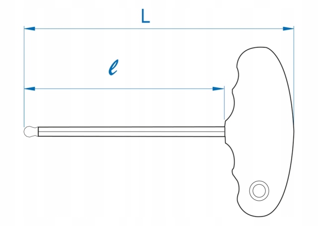 KING TONY Wkrętak długi kulka IMBUS 10mm x 240mm Kod producenta 115010MR