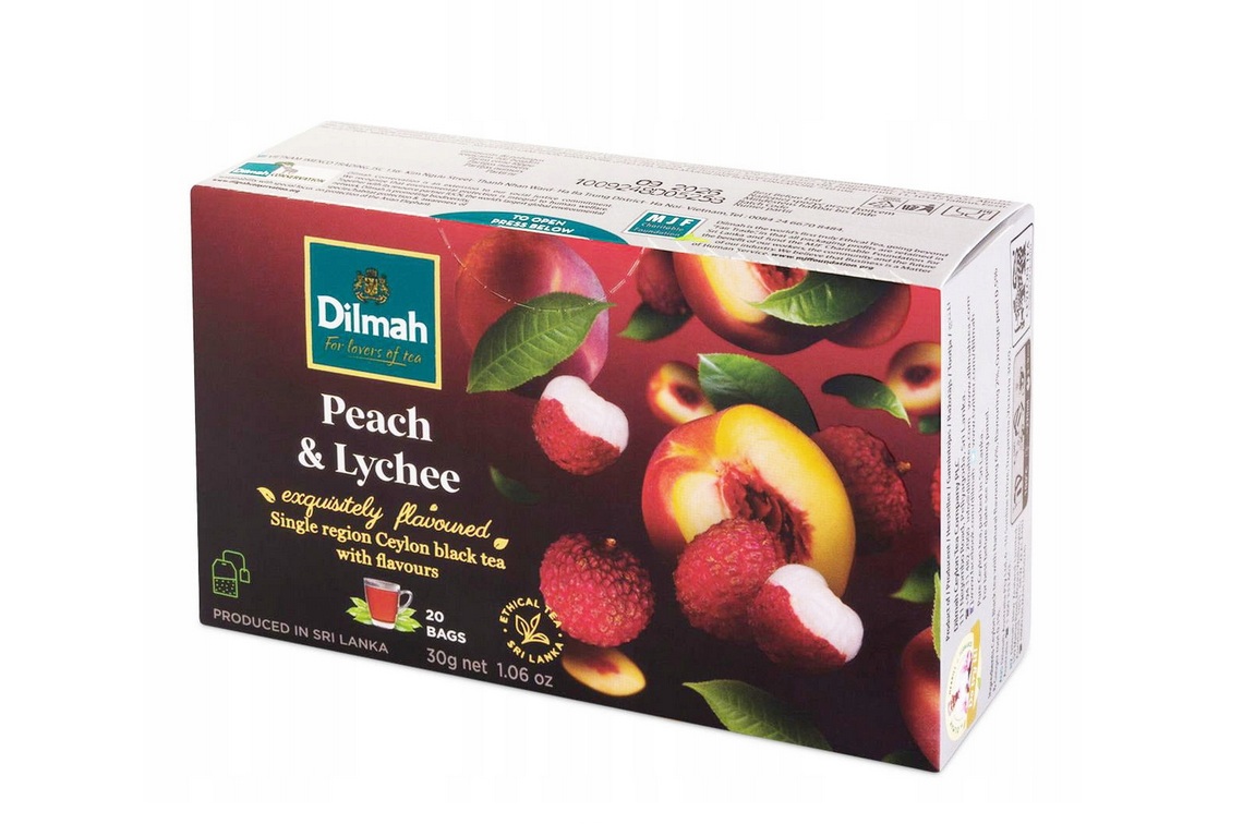 12 Sztuk Dilmah Herbata Owocowa Peach & Lychee 20TB