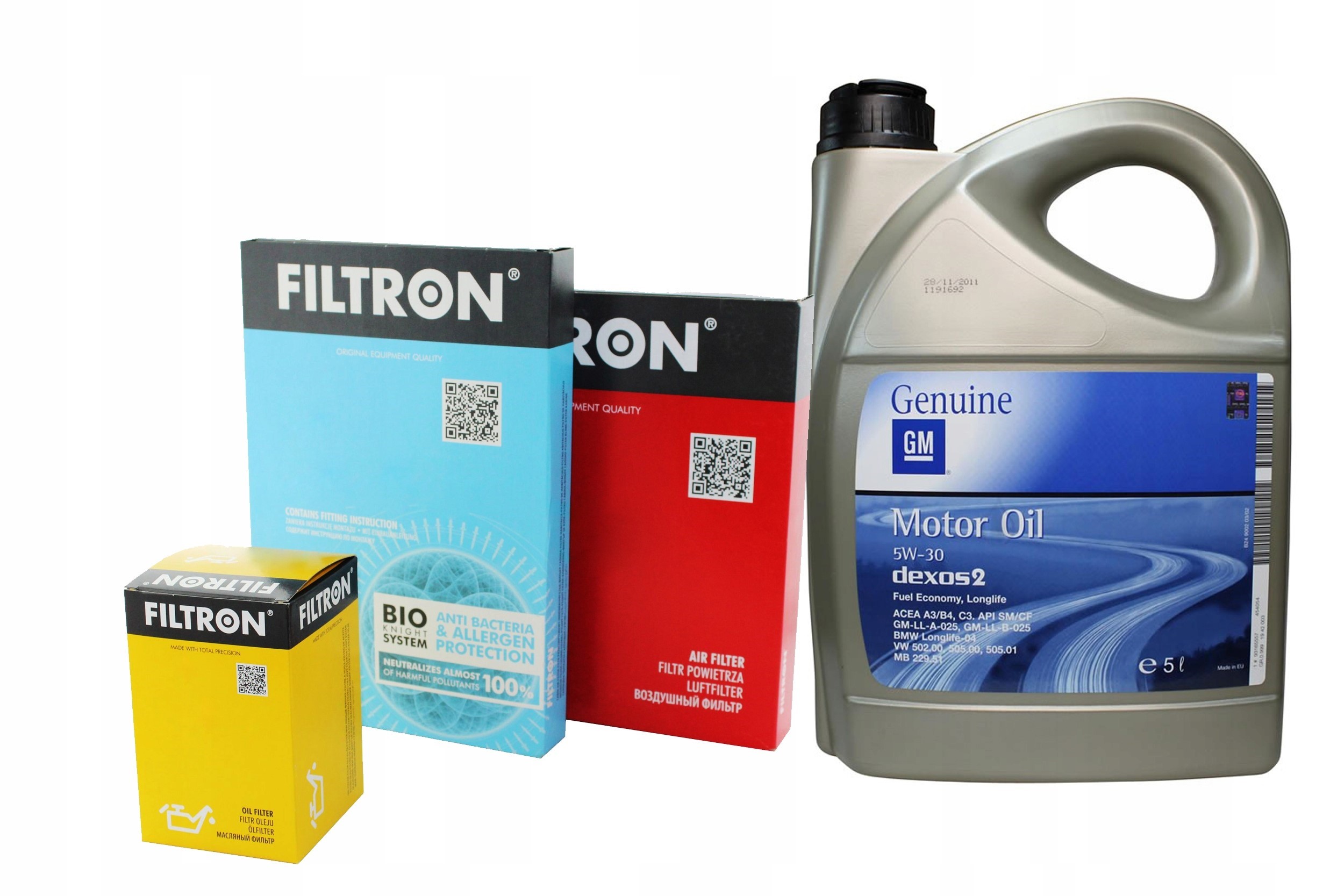 Sada 3 filtrů olej 5W30 Gm 5L zátka Opel Astra H 3 III 1.2 1.4 16V