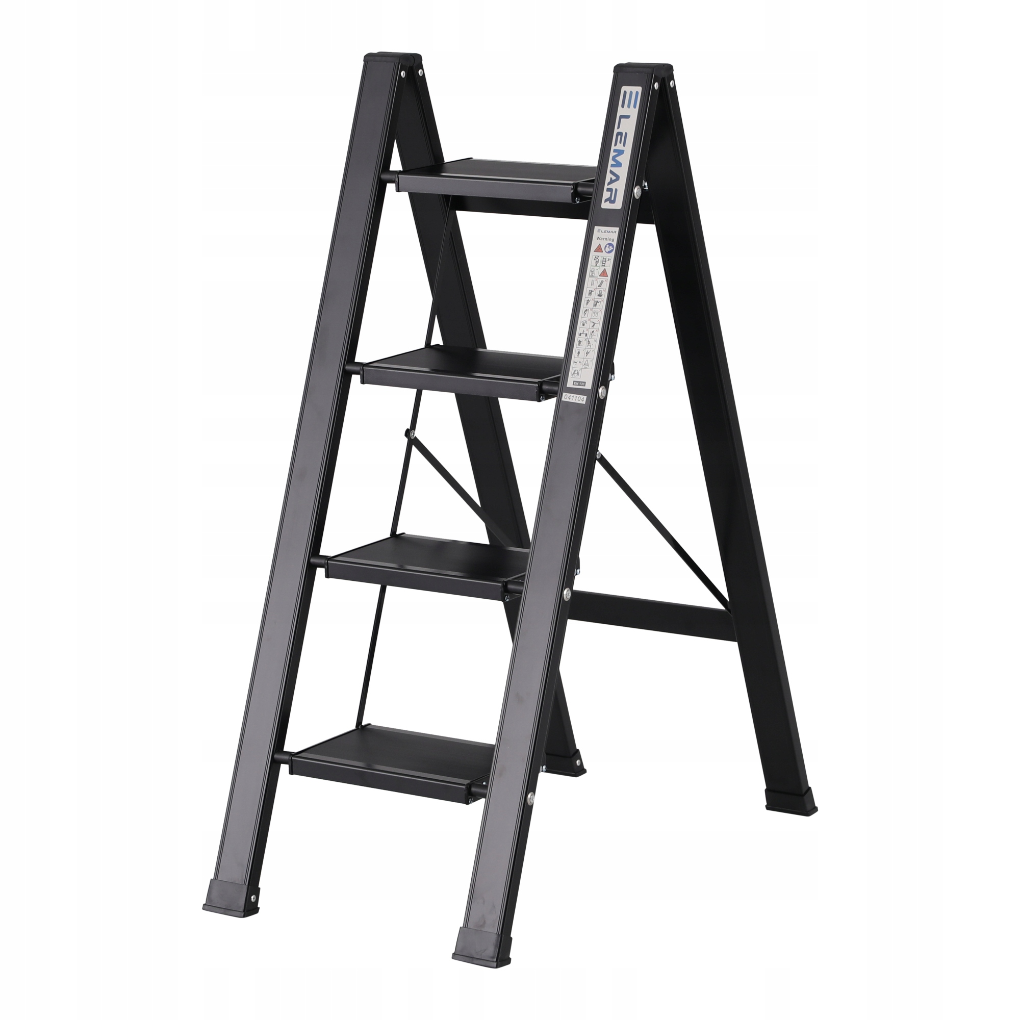 Žebřík 4-stupňový hliníkový skládací Slim Space-X Lemar 041104